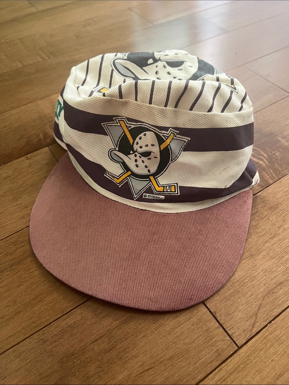 Disney Kids Hat in White, Mighty Ducks